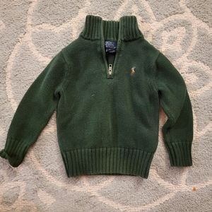 Polo 2T boys half zip sweater
